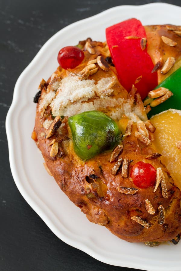 Portuguese Christmas cake stock photo