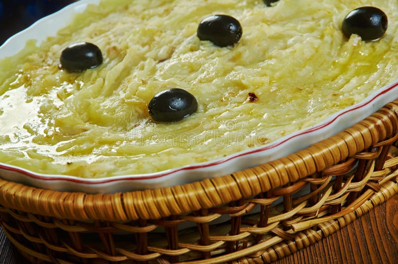 Portuguese Salt Cod And Potato Casserole Stock Image Image of potato