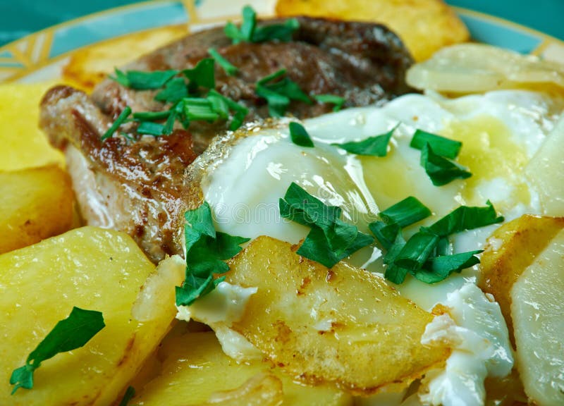 Portuguese Style Steak stock photo. Image of slice, traditional 81927282