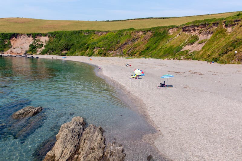 Portwrinkle beach Whitsand Bay Cornwall England United Kingdom