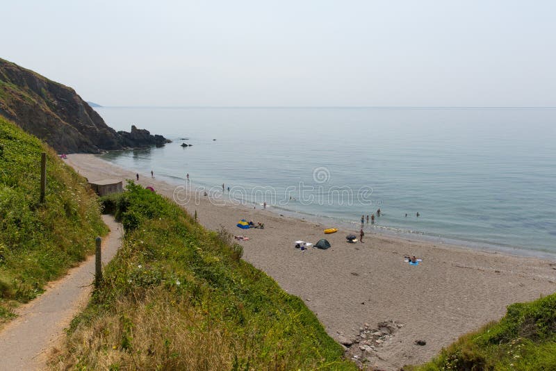 Portwrinkle beach Whitsand Bay Cornwall England