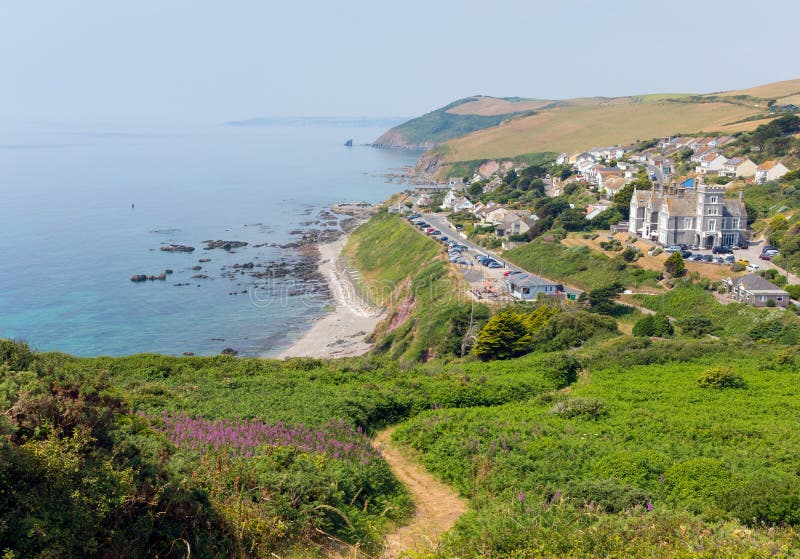 Portwrinkle coast Whitsand Bay Cornwall England United Kingdom on South West Coast Path