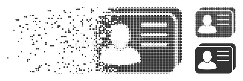 Poruszająca piksla Halftone Obrachunkowych kart ikona royalty ilustracja Poruszająca piksla Halftone Obrachunkowych kart ikona royalty ilustracja