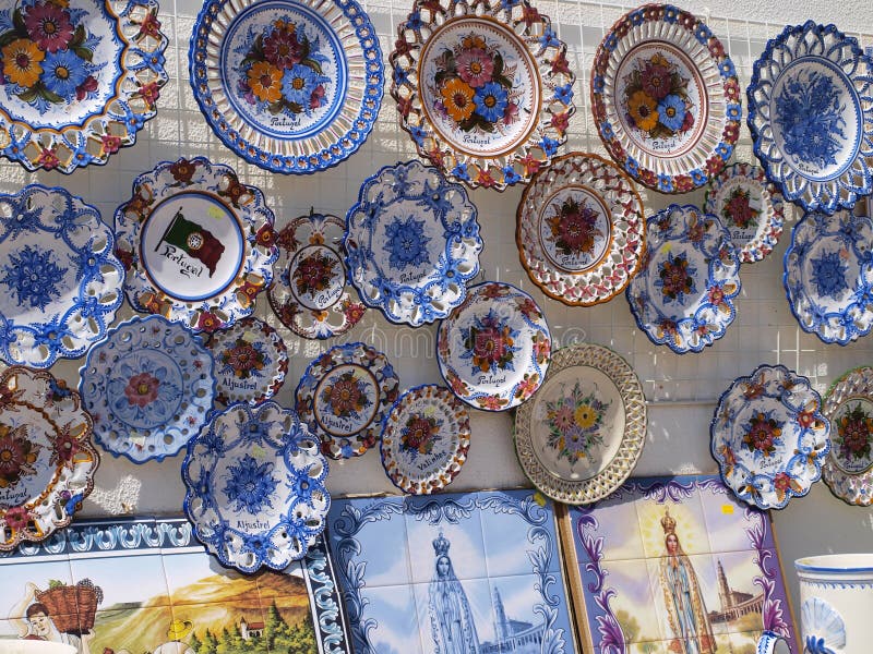 Porzellan, Fatima, Portugal Stockfoto Bild von platte, tradition