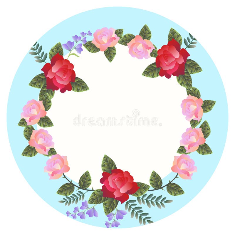 Porzellanplatte mit einem Muster von den Rosen und von Glockenblumen in der klassischen Art lokalisiert auf Weiß stock abbildung Porzellanplatte mit einem Muster von den Rosen und von Glockenblumen in der klassischen Art lokalisiert auf Weiß stock abbildung
