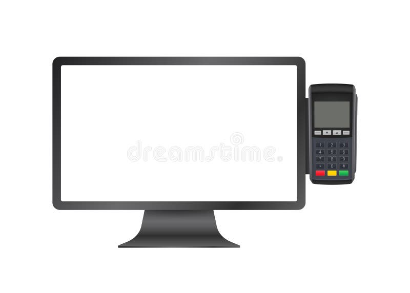 Pos Cash Register System Stock Illustrations – 245 Pos Cash Register ...