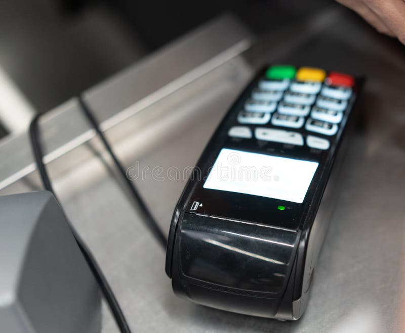 Pos τερματικό στο κατάστημα ready work στοκ εικόνα Pos τερματικό στο κατάστημα ready work στοκ εικόνα