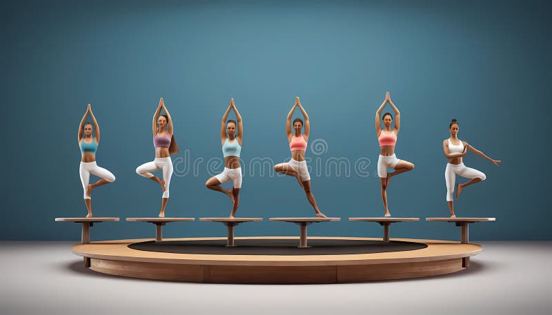 Poses Jogi royalty ilustracja