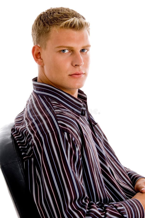 Posing young professional man royalty free stock photos