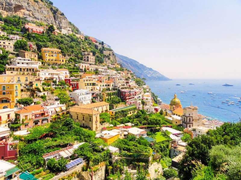 Positano, Amalfi Coast, Campania Region, Italy Stock Image - Image of ...