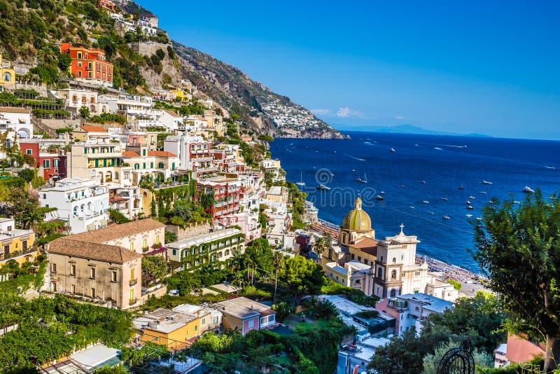 Positano - Amalfi Coast, Salerno, Campania, Italy Stock Photo - Image ...