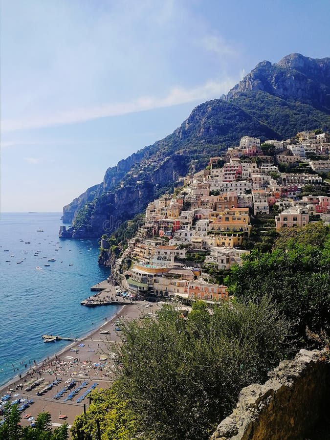 Positano, Italy. Amalfi Coast Stock Image - Image of coastline, beauty ...