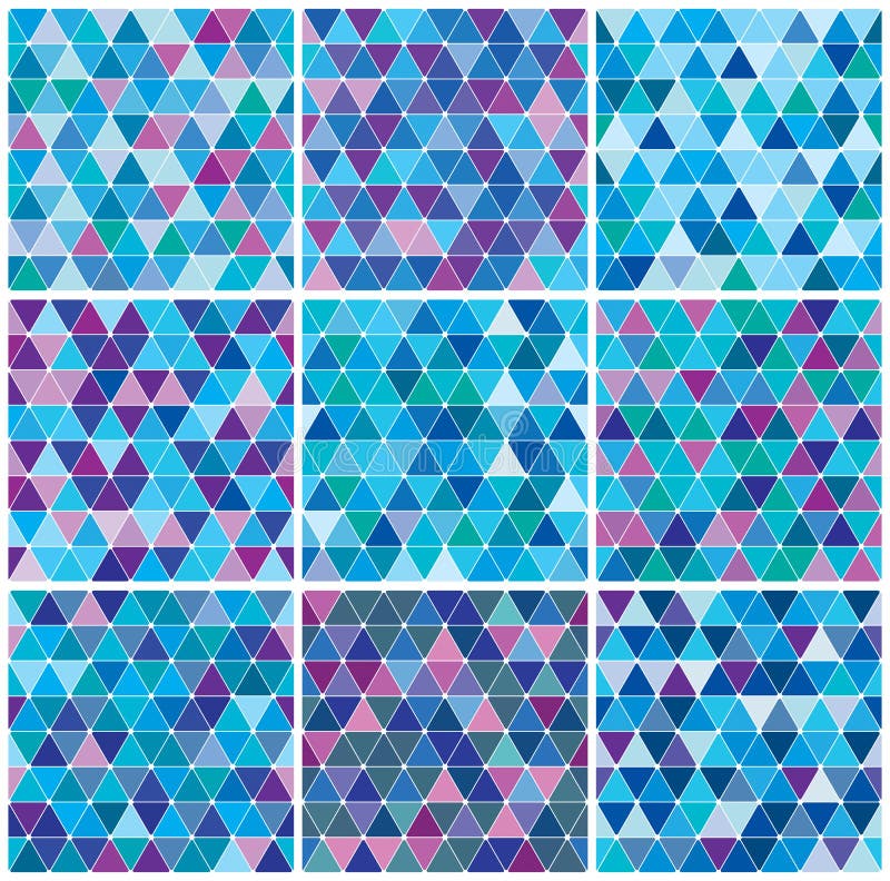 Positionnement bleu lumineux de configuration de triangle de l'hiver illustration libre de droits