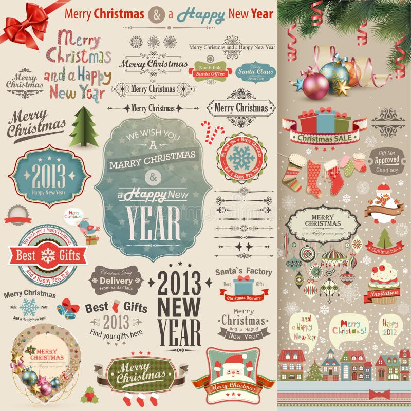 Positionnement d'album à cru de Noël illustration stock Positionnement d'album à cru de Noël illustration stock