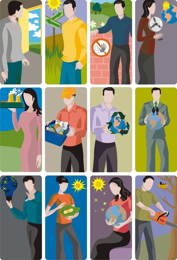 Positionnement d'illustration d'écologie illustration de vecteur Positionnement d'illustration d'écologie illustration de vecteur