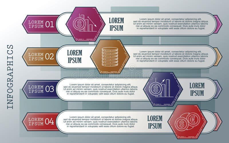 Positionnement d'infographics de vecteur contour Collection de calibres pour le diagramme de cycle, le graphique, la présentation illustration stock Positionnement d'infographics de vecteur contour Collection de calibres pour le diagramme de cycle, le graphique, la présentation illustration stock