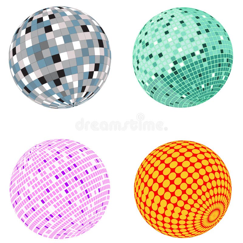Positionnement de bille de disco de vecteur illustration de vecteur Positionnement de bille de disco de vecteur illustration de vecteur