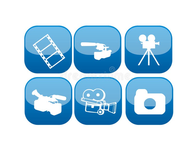 Positionnement de graphisme de vidéo et de film de Web illustration stock Positionnement de graphisme de vidéo et de film de Web illustration stock