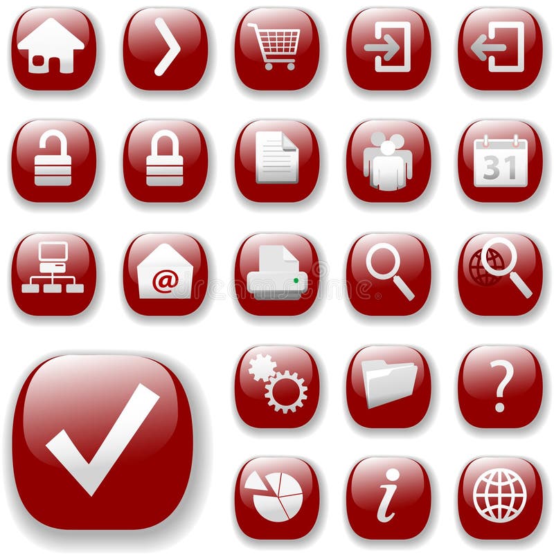 Positionnement rouge de graphisme de navigation de Web Positionnement rouge de graphisme de navigation de Web