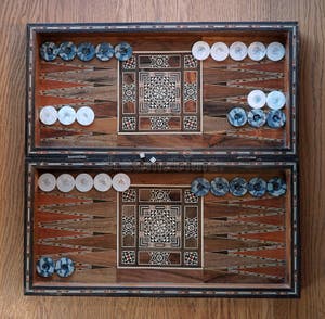 Backgammon Opening Position Of The Checkers Stock Photo Image Of 