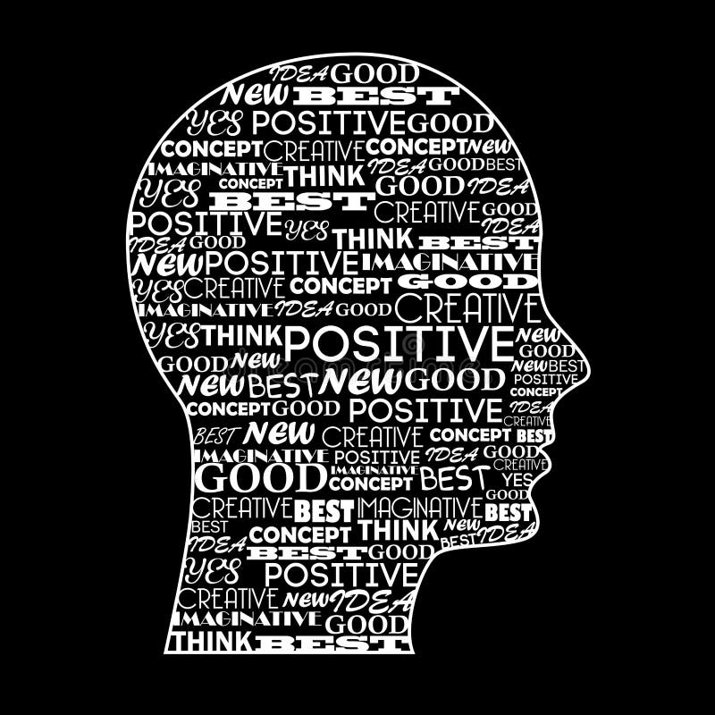 Positiv mening royaltyfri illustrationer Positiv mening royaltyfri illustrationer