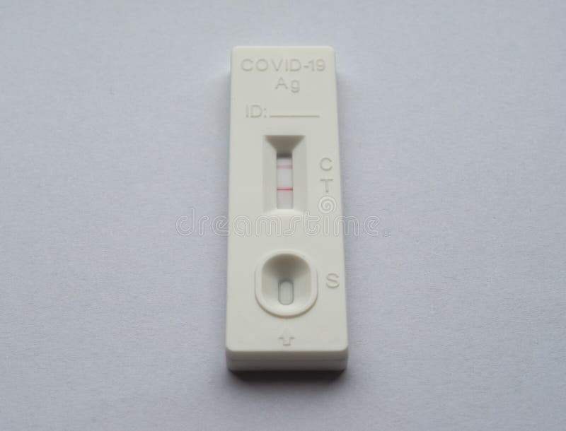 Positive Covid 19 Antigen Rapid Test Stock Image Image of diagnostics