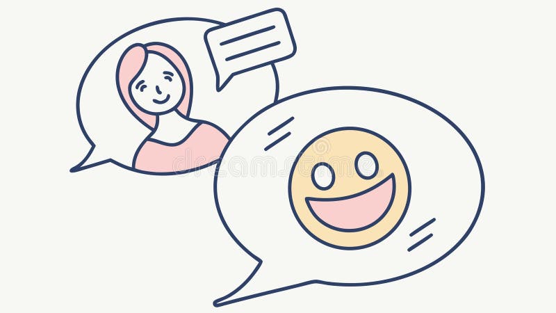 Positive Customer Feedback and Communication Icon, Happy Exchange, vector design Generative AI vector illustration