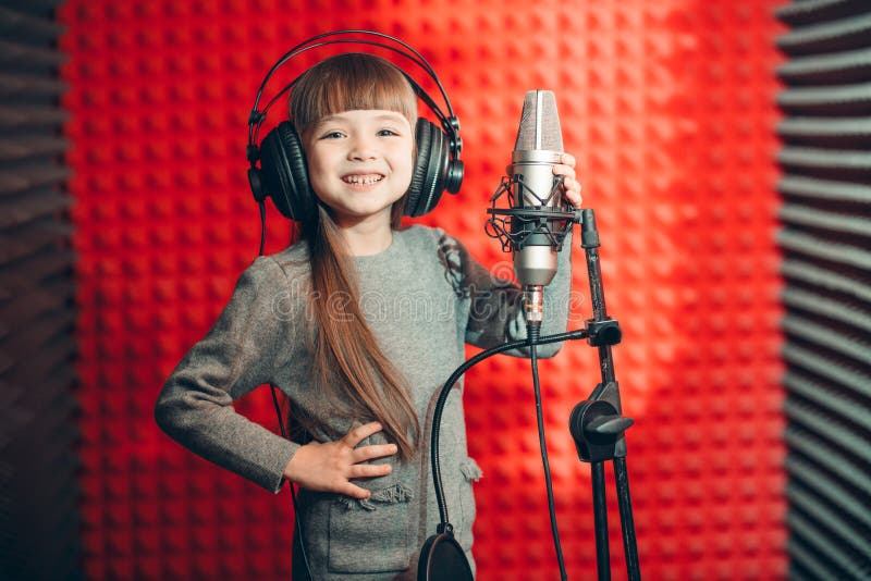 Positive mood in the music recording studio stock photo Positive mood in the music recording studio stock photo