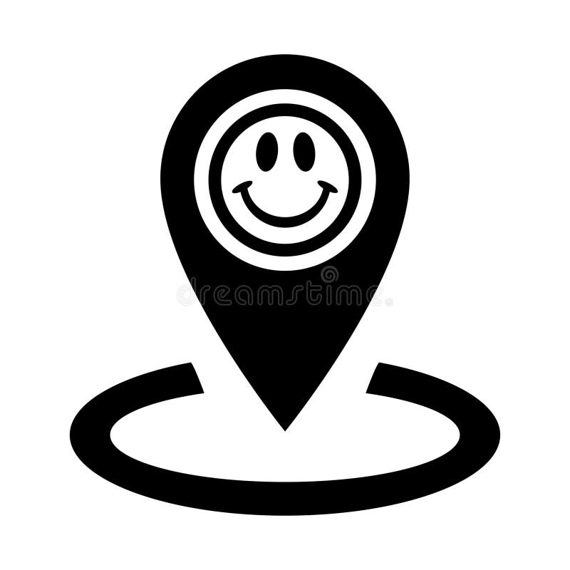 Positive Review Location Icon Stock Vector Illustration of icon
