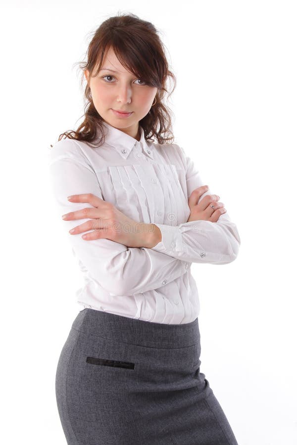 Positives Geschäftsfraulächeln stockfoto Positives Geschäftsfraulächeln stockfoto