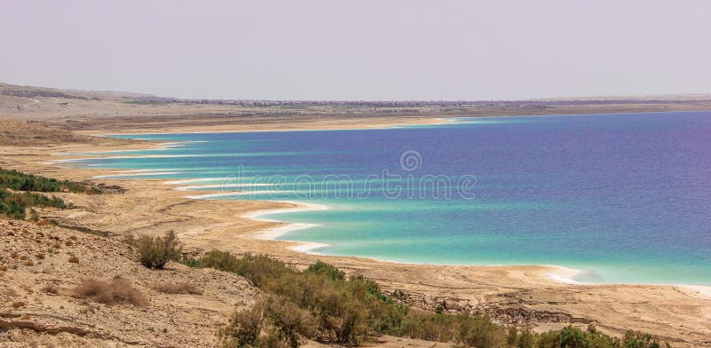 Posizione di Jordan Dead Sea Salt Tourist fotografia stock Posizione di Jordan Dead Sea Salt Tourist fotografia stock