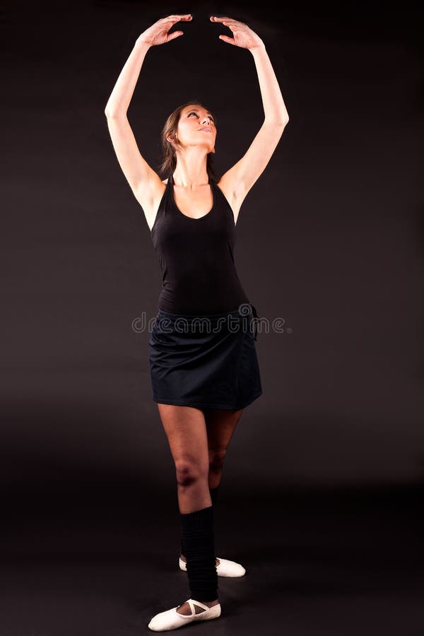 Posição da bailarina quinta fotos de stock Posição da bailarina quinta fotos de stock