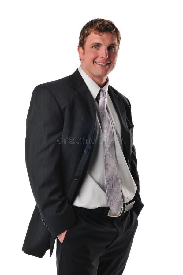 Posição do homem de negócios fotos de stock royalty free
