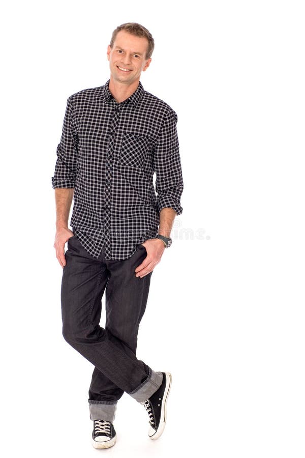 Jovem a posturar-se fotos de stock royalty free