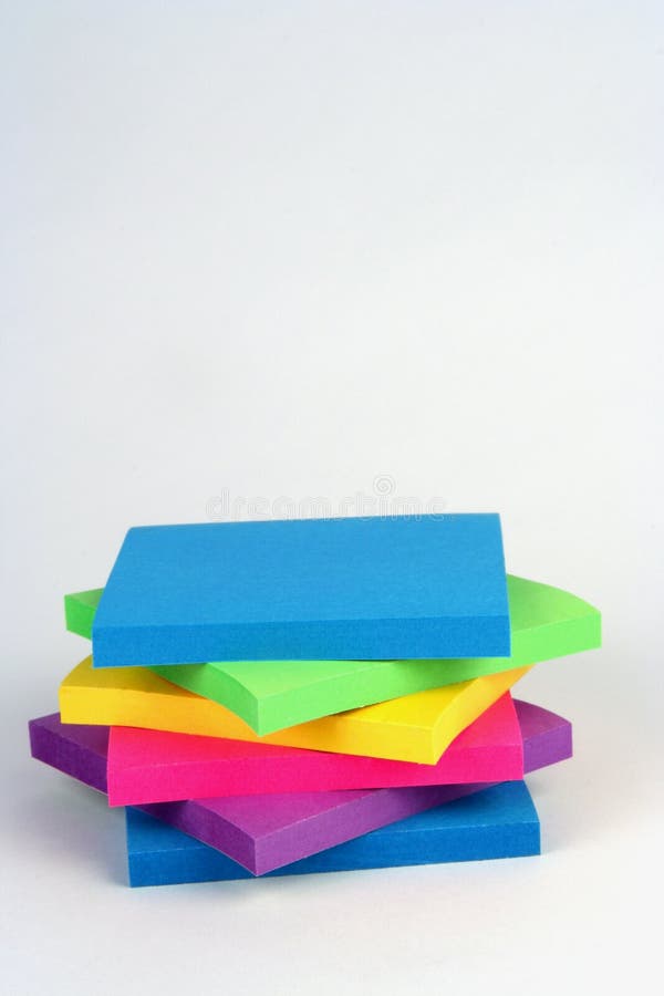 Post-it imagem de stock