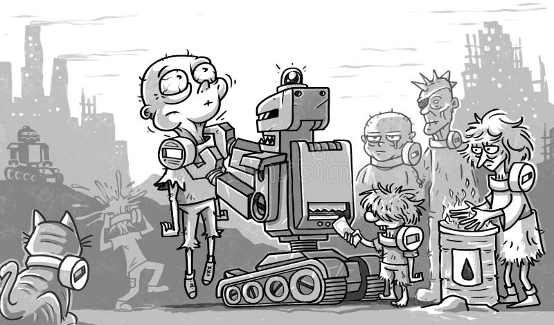 post-apocalypse-poor-people-robots-post-apocalypse-poor-people-robots-cartoon-137182531.jpg