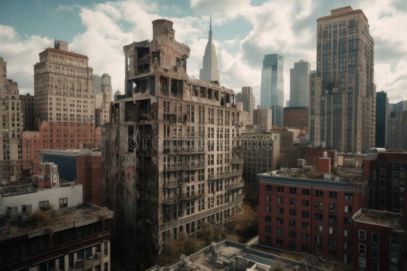 Armageddon New York 3d Rendering Stock Illustrations 20 Armageddon