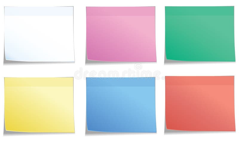 Post it de Colores Azul