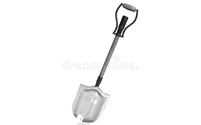 Digital illustration of a Post hole digger in isolated background