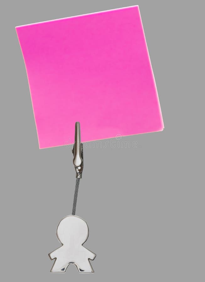 Post it Note holder stock image. Image of metal, postit 86512523