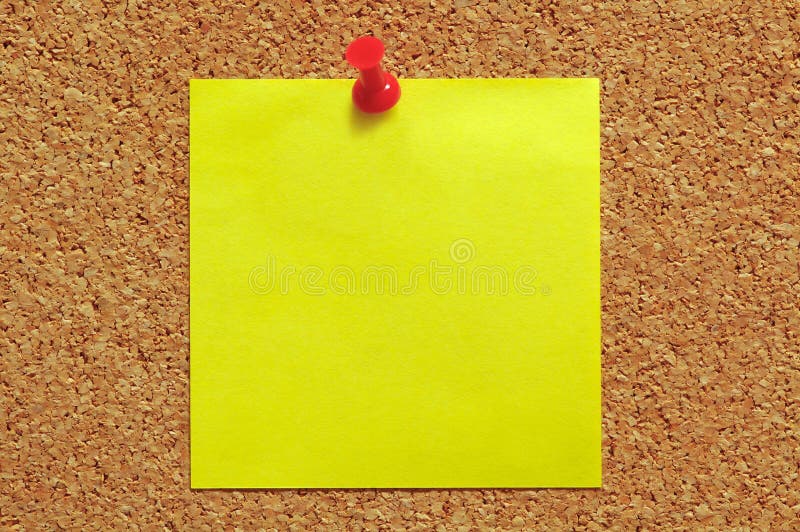 Post-It Note and Push Pin