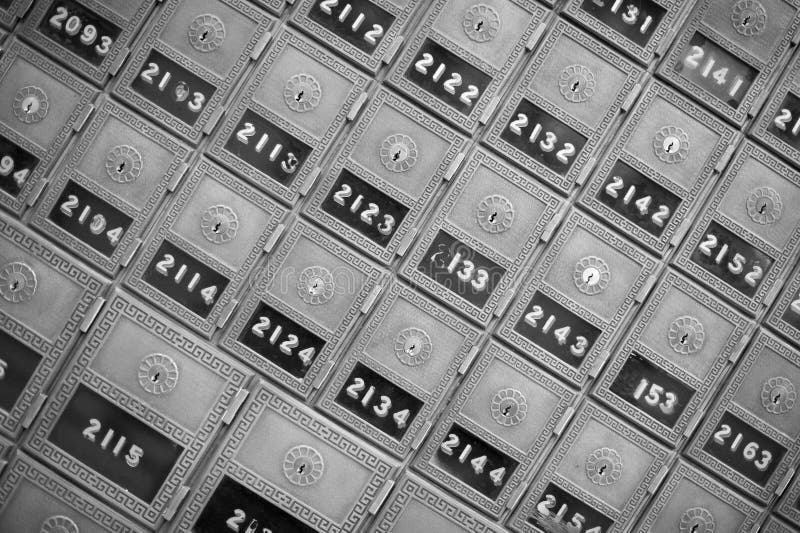 Post Office Boxes stock image. Image of antiquated, governmental 8177277