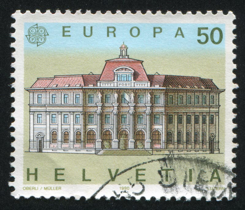 Post office in Lucerne editorial image. Image of mail 238857780