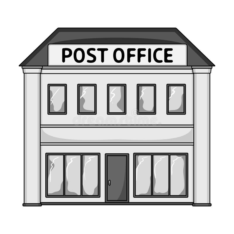 Introducir 33+ imagen post office clipart black and white