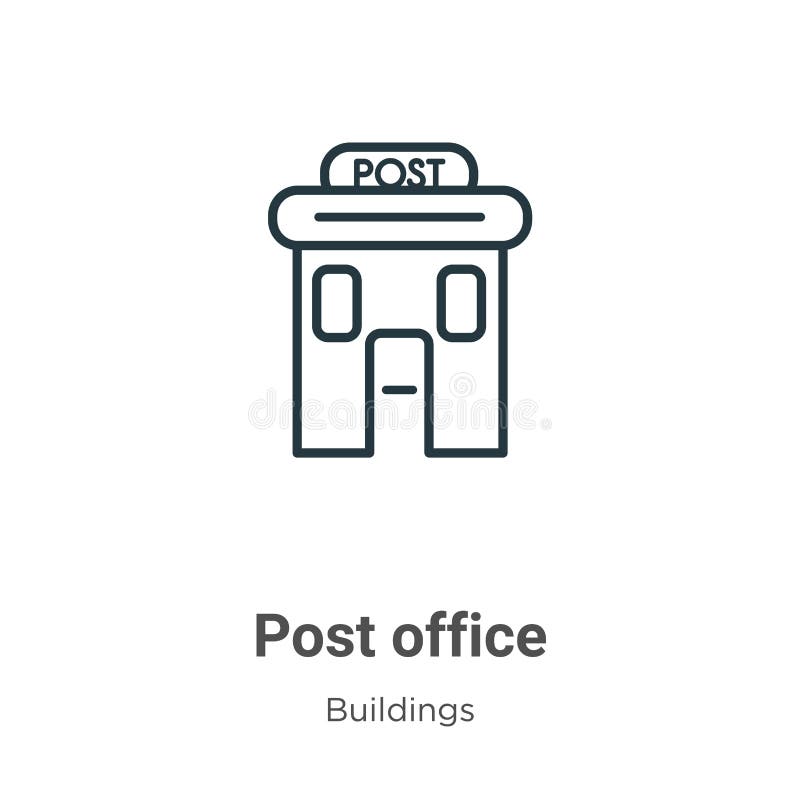 Post Office Icon in Filled, Thin Line, Outline and Stroke Style. Vector