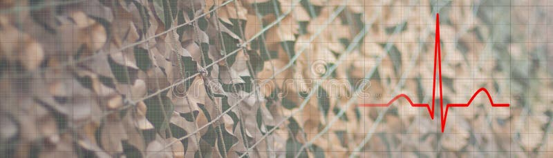 Post Traumatic Stress Disorder Concept, Heart rhythm. stock photography Post Traumatic Stress Disorder Concept, Heart rhythm. stock photography