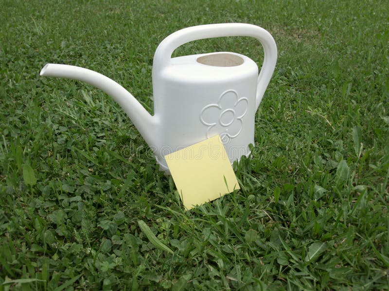 Postit and watering stock image. Image of notes, remember 25829317