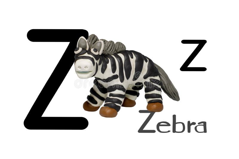 Postacie z kreskówek, Zebra wyizolowana na białym tle ilustracja wektor