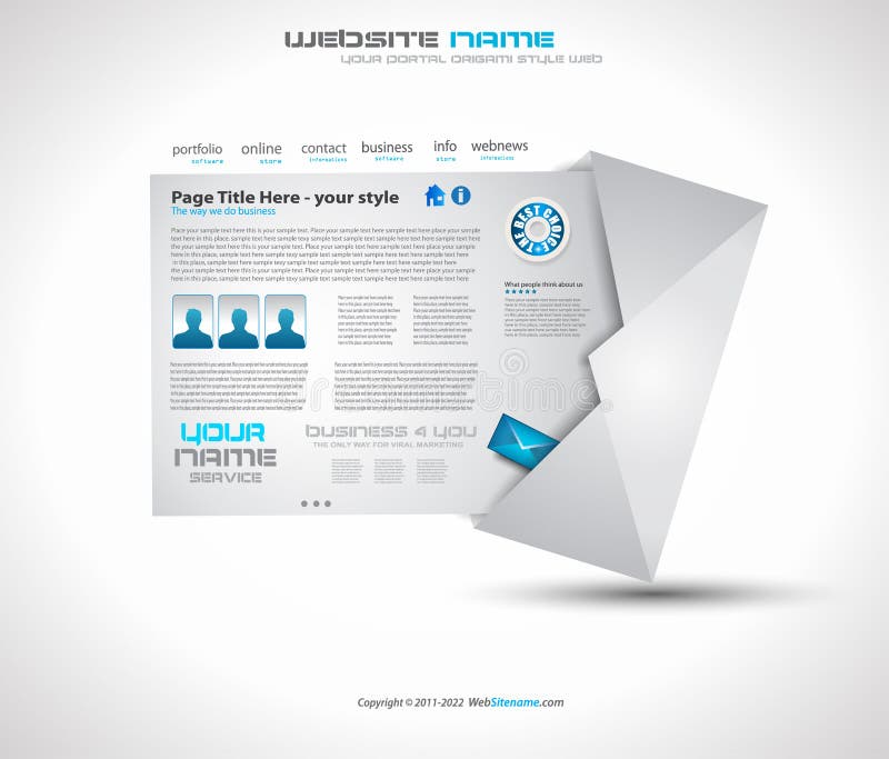 Postage high tech Website - Elegant Design for Business Presentations. Template with a lot of design elements. Every Shadow is transparent. Tech store vectors