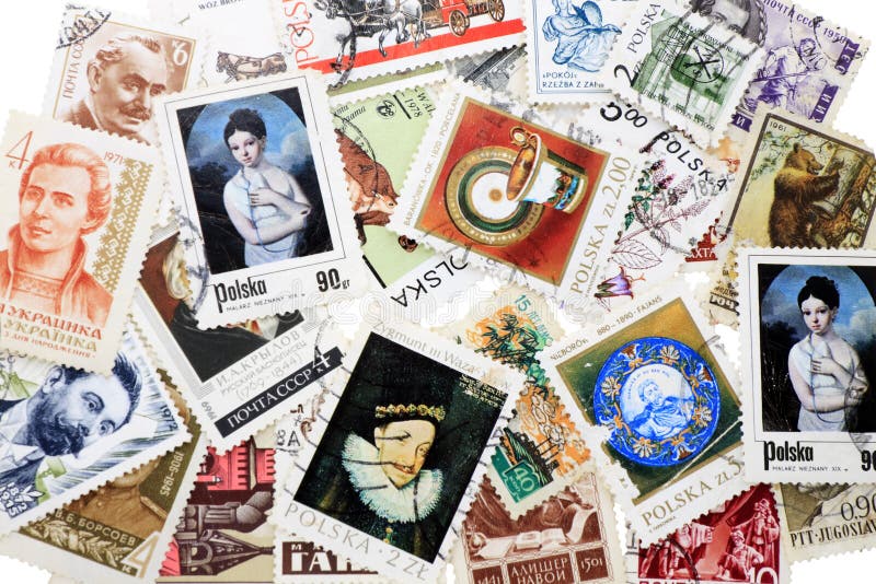 Postage stamp stock photo